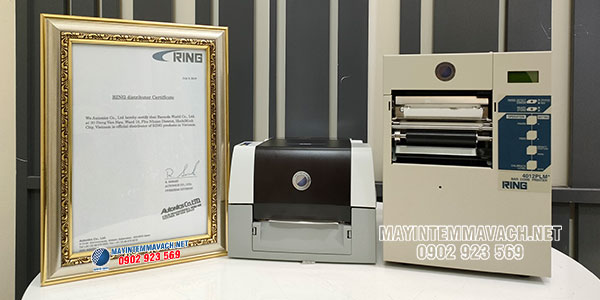 Chứng nhận Công ty TNHH Thế Giới Mã Vạch Nhà phân phối độc quyền máy in tem mã vạch RING (Autonics) tại Việt Nam Chứng nhận Công ty TNHH Thế Giới Mã Vạch Nhà phân phối độc quyền máy in tem mã vạch RING (Autonics) tại Việt Nam