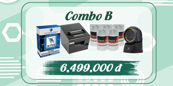 Combo B trọn bộ thiết bị bán hàng giá rẻ Combo B trọn bộ thiết bị bán hàng giá rẻ