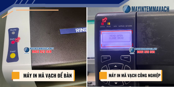 Dấu hiệu máy in mã vạch báo đèn đỏ Dấu hiệu máy in mã vạch báo đèn đỏ