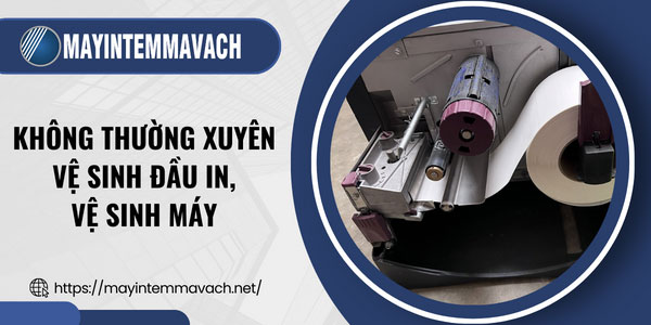 Đầu in nhiệt mã vạch bị xước do không thường xuyên vệ sinh đầu in, vệ sinh máy Đầu in nhiệt mã vạch bị xước do không thường xuyên vệ sinh đầu in, vệ sinh máy