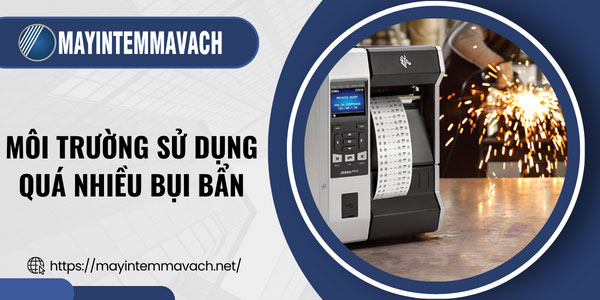 Xước đầu in mã vạch do môi trường sử dụng quá nhiều bụi bẩn Xước đầu in mã vạch do môi trường sử dụng quá nhiều bụi bẩn