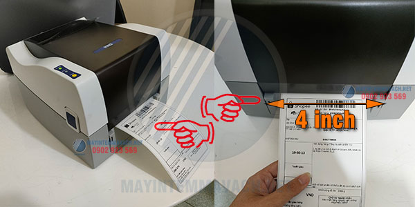 Đầu in máy in tem đơn hàng rộng 4 inch Đầu in máy in tem đơn hàng rộng 4 inch