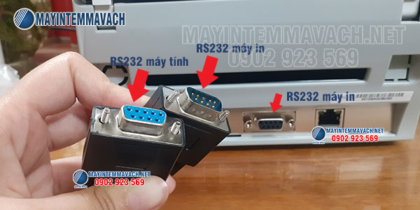 Dây kết nối RS232 (COM, Serial) của máy in tem Dây kết nối RS232 (COM, Serial) của máy in tem