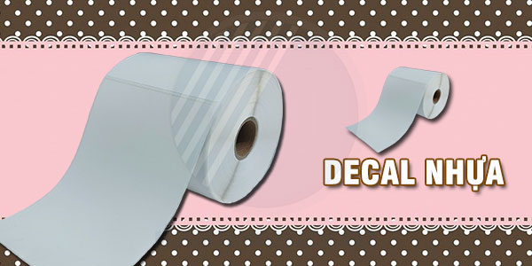 Decal mã vạch nhựa PVC Decal mã vạch nhựa PVC