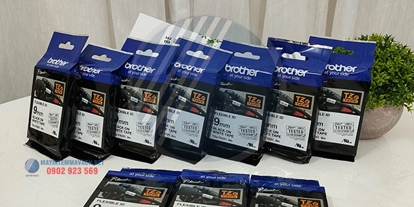 Giấy in nhãn Brother TZe siêu dẻo Giấy in nhãn Brother TZe siêu dẻo