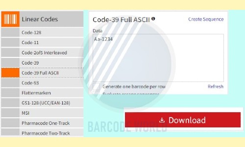 Tạo mã code 39 online  Tạo mã code 39 online
