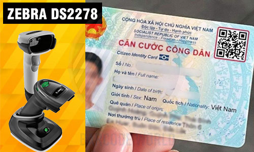 Máy quét thẻ CCCD không dây Bluetooth Zebra DS2278 Máy quét thẻ CCCD không dây Bluetooth Zebra DS2278