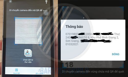 Quét mã căn cước công dân bằng Zalo 2 Quét mã căn cước công dân bằng Zalo 2