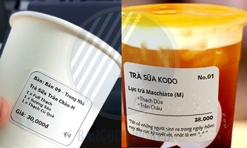 Tem order gọi món cho ly, cốc trà sữa Tem order gọi món cho ly, cốc trà sữa