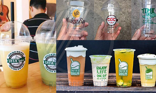 Tem thương hiệu cho ly cốc quán trà sữa Tem thương hiệu cho ly cốc quán trà sữa