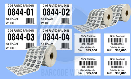 Tem mã vạch số nhảy Tem mã vạch số nhảy