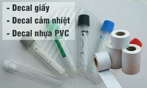 Decal tem dán ống nghiệm  Decal tem dán ống nghiệm