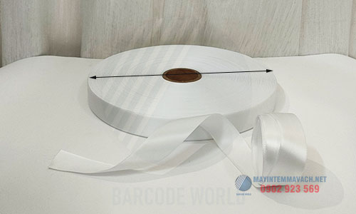 Tem nhãn vải Satin WS701 2.5cmx200m 2 Tem nhãn vải Satin WS701 2.5cmx200m 2