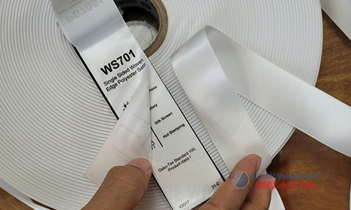 Tem nhãn vải Satin WS701 2.5cmx200m 3 Tem nhãn vải Satin WS701 2.5cmx200m 3