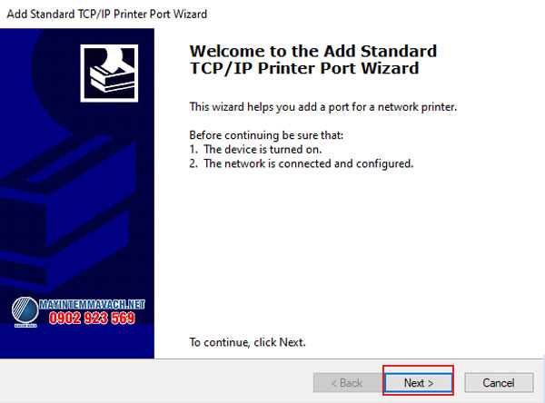 Kết nối máy in tem với máy tính qua LAN (Ethernet) 4 Kết nối máy in tem với máy tính qua LAN (Ethernet) 4