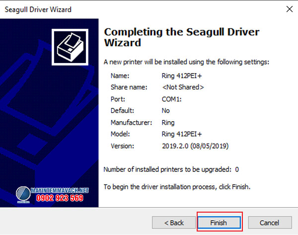 Kết nối máy in tem với máy tính qua cổng RS232 finish Kết nối máy in tem với máy tính qua cổng RS232 finish