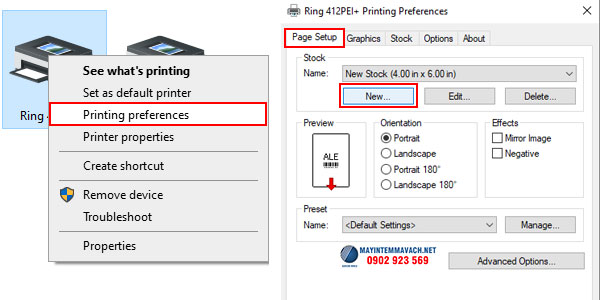 Khắc phục lỗi máy in mã vạch báo đèn đỏ do không hiểu giấy trên driver 1 Khắc phục lỗi máy in mã vạch báo đèn đỏ do không hiểu giấy trên driver 1