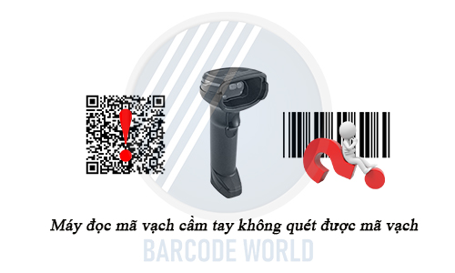 Máy đọc mã vạch cầm tay không quét được mã vạch Máy đọc mã vạch cầm tay không quét được mã vạch