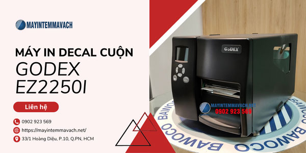 Máy in decal cuộn GoDEX EZ2250i Máy in decal cuộn GoDEX EZ2250i
