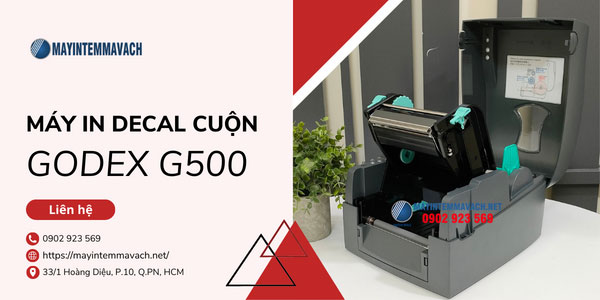 Máy in decal cuộn GoDEX G500 Máy in decal cuộn GoDEX G500