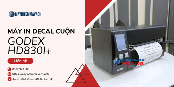 Máy in decal cuộn GoDEX HD830i+ Máy in decal cuộn GoDEX HD830i+
