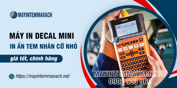 Máy in decal mini in ấn tem nhãn cỡ nhỏ Máy in decal mini in ấn tem nhãn cỡ nhỏ