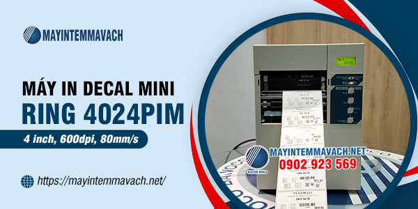 Máy in decal mini RING 4024PIM Máy in decal mini RING 4024PIM
