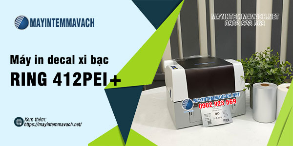 Máy in decal xi bạc RING 412PEI+ Máy in decal xi bạc RING 412PEI+