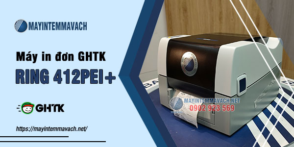 Máy in đơn GHTK RING 412PEI+ Máy in đơn GHTK RING 412PEI+