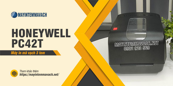 Máy in mã vạch 3 tem Honeywell PC42t Máy in mã vạch 3 tem Honeywell PC42t