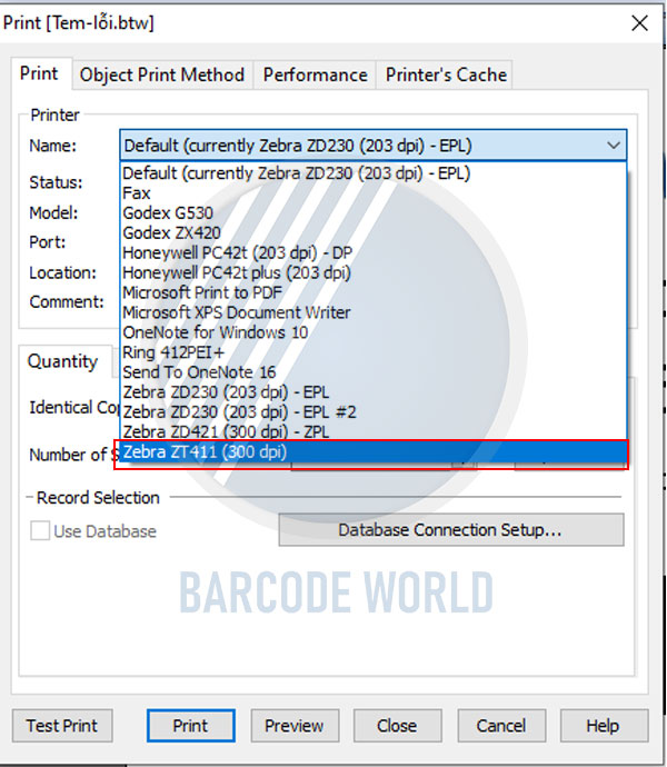 Hướng dẫn điều chỉnh nhiệt độ đầu in máy in mã vạch Zebra Hướng dẫn điều chỉnh nhiệt độ đầu in máy in mã vạch Zebra