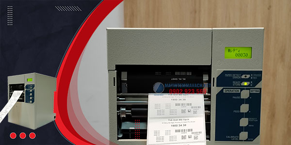 Máy in mã vạch RING 4024PIM đầu in 4 inch, 600dpi Máy in mã vạch RING 4024PIM đầu in 4 inch, 600dpi