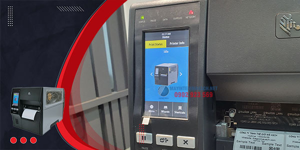 Máy in tem công nghiệp Zebra ZT411 giao tiếp người dùng thân thiện với màn hình cảm ứng màu LCD Máy in tem công nghiệp Zebra ZT411 giao tiếp người dùng thân thiện với màn hình cảm ứng màu LCD