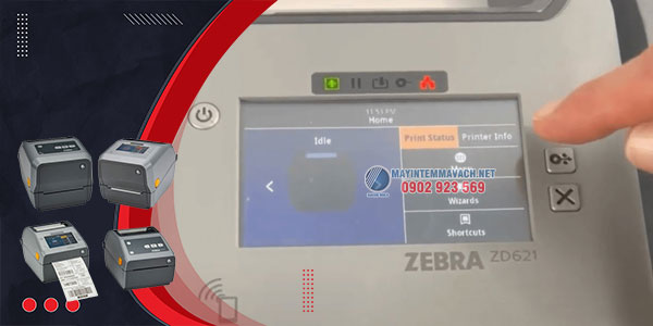 Máy in mã vạch để bàn Zebra ZD621 nhiều phiên bản giao tiếp người dùng Máy in mã vạch để bàn Zebra ZD621 nhiều phiên bản giao tiếp người dùng