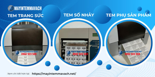 Máy in mã vạch in được nhiều loại tem nhãn Máy in mã vạch in được nhiều loại tem nhãn