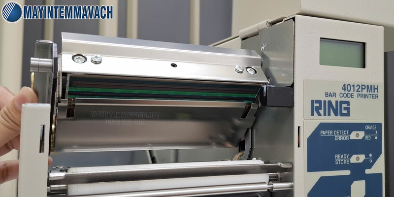 Máy in mã vạch RING 4012PMH đầu in độ phân giải 300dpi Máy in mã vạch RING 4012PMH đầu in độ phân giải 300dpi