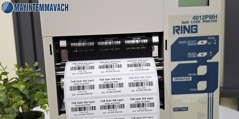 Máy in mã vạch RING 4012PMH kết hợp hài hòa giữa tốc độ, độ bền và chất lượng Máy in mã vạch RING 4012PMH kết hợp hài hòa giữa tốc độ, độ bền và chất lượng