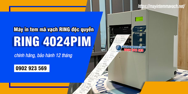 Máy in mã vạch RING 4024PIM được phân phối độc quyền bởi Thế Giới Mã Vạch. Máy in mã vạch RING 4024PIM được phân phối độc quyền bởi Thế Giới Mã Vạch.