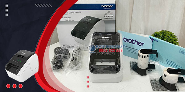 Máy in nhãn Brother QL-800 để bàn tích hợp nhanh cùng máy chủ Máy in nhãn Brother QL-800 để bàn tích hợp nhanh cùng máy chủ