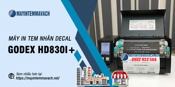 Máy in tem nhãn decal GoDEX HD830i+ Máy in tem nhãn decal GoDEX HD830i+