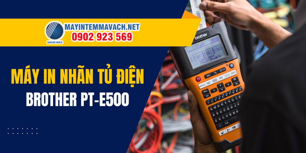 Máy in nhãn tủ điện Brother PT-E500 Máy in nhãn tủ điện Brother PT-E500