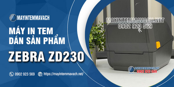 Máy in tem dán sản phẩm Zebra ZD230 Máy in tem dán sản phẩm Zebra ZD230