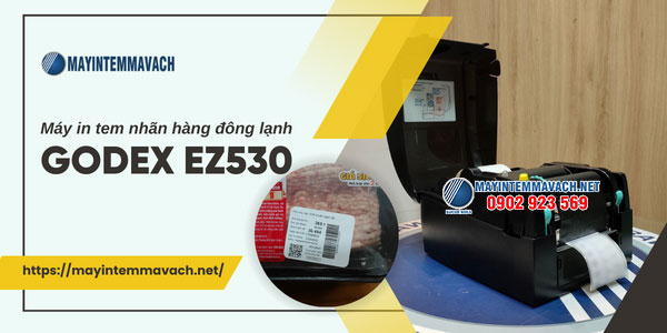 Máy in tem hàng đông lạnh GoDEX EZ530 Máy in tem hàng đông lạnh GoDEX EZ530