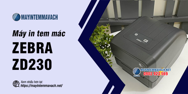 Máy in tem mác Zebra ZD230 Máy in tem mác Zebra ZD230