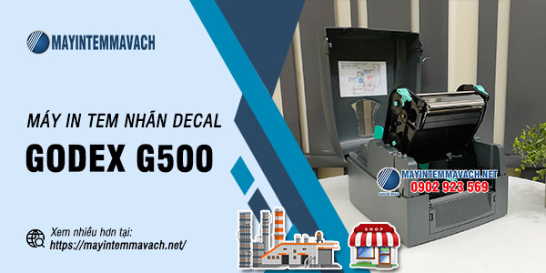 Máy in tem nhãn decal GoDEX G500 Máy in tem nhãn decal GoDEX G500