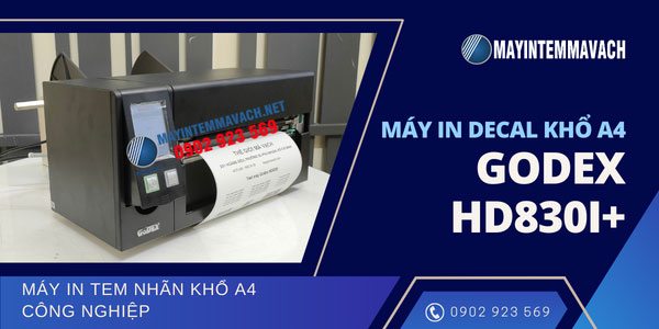 Máy in tem nhãn khổ a4 GoDEX HD830i+ công nghiệp Máy in tem nhãn khổ a4 GoDEX HD830i+ công nghiệp