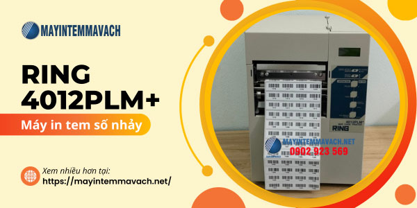 Máy in tem số nhảy RING 4012PLM+ Máy in tem số nhảy RING 4012PLM+