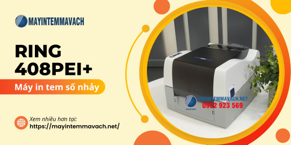 Máy in tem số nhảy RING 408PEI+ Máy in tem số nhảy RING 408PEI+