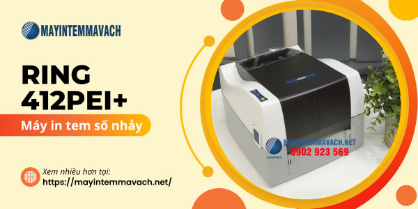 Máy in tem số nhảy RING 412PEI+ Máy in tem số nhảy RING 412PEI+