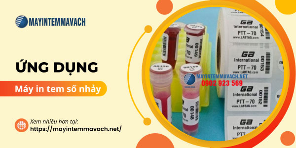 Máy in tem số nhảy sử dụng cho nhiều ngành nghề, lĩnh vực Máy in tem số nhảy sử dụng cho nhiều ngành nghề, lĩnh vực